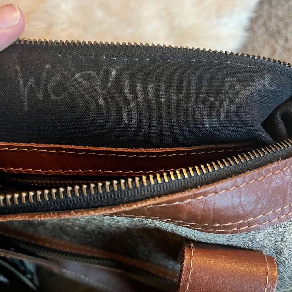 Lularoe Cowhide Bag Signed By Deanne View 3